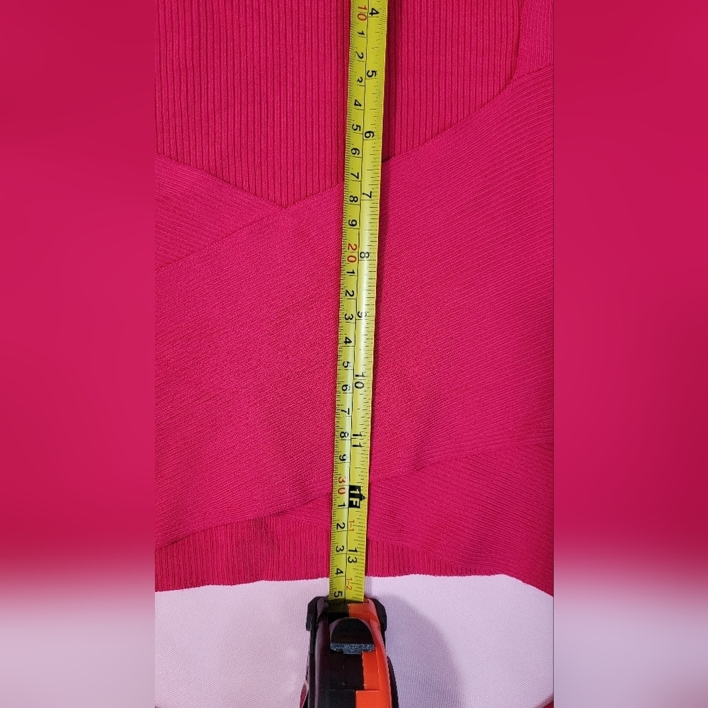 Vibrant Pink Long Sleeve Crop Top with Cut-Out Style - Picture 12 of 16